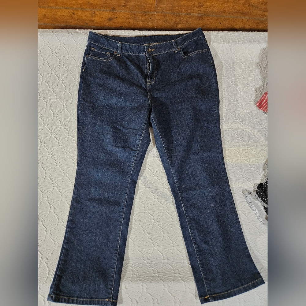 L.L. Bean Women's Dark Blue Classic Fit  Jeans Size 20 PET